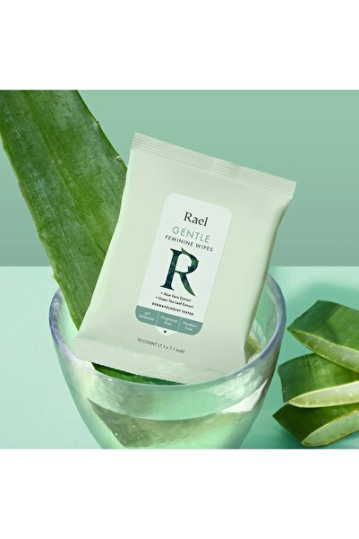 Rael_SA عبوة من 10 مناديل نسائية كورية من رايل، قابلة للرمي في المرحاض، بخلاصة الكركديه والرمان والشيح