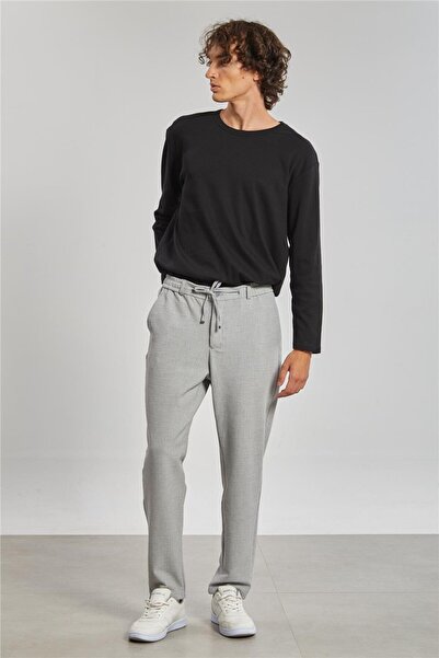 BARRELS AND OIL Zippered Jogger Pants - Gray