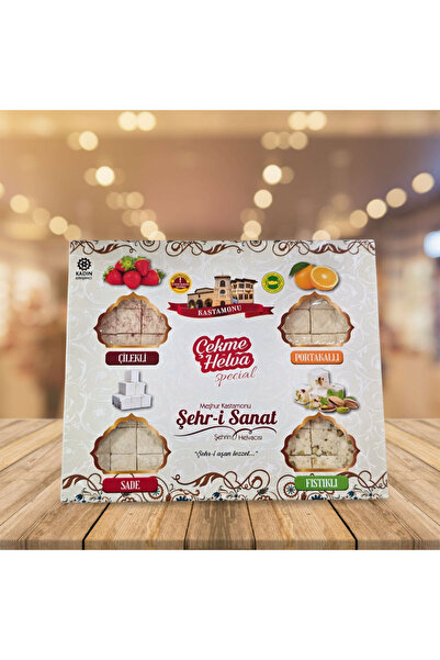 Şehri Sanat ÇEKME HELVA 4'LÜ KARIŞIK VAKUMLU PAKET 400 GR
