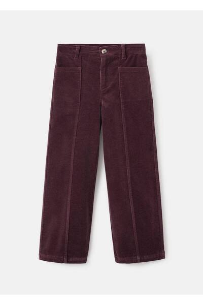 MANGO Kids Straight fit kadife pantolon