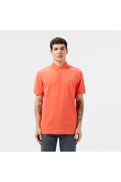 Lacoste Erkek Regular Fit Turuncu Paris Polo
