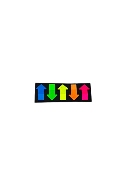 Germag Set de 5 semne adezive cu săgeți neon, ideale pentru organizare