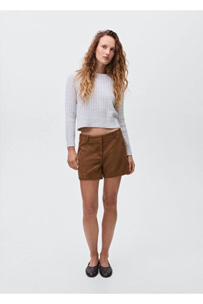 Mango Teen Süet görünümlü şort