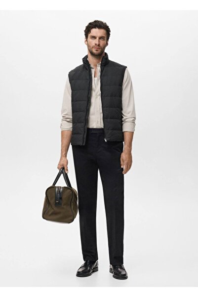 MANGO Man tüy dolgulu kapitone yelek