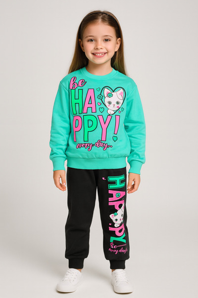 KAMİKAM Girl's 2-String Tracksuit Set