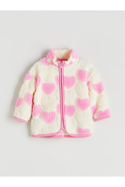 LC Waikiki LCW baby Kalp Desenli Kız Bebek Hırka