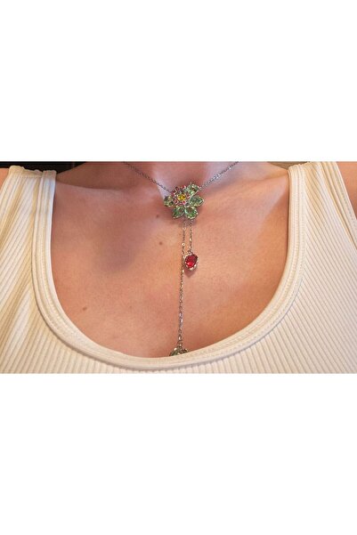 staınless steel قلادة سواروسكي موديل ستيل