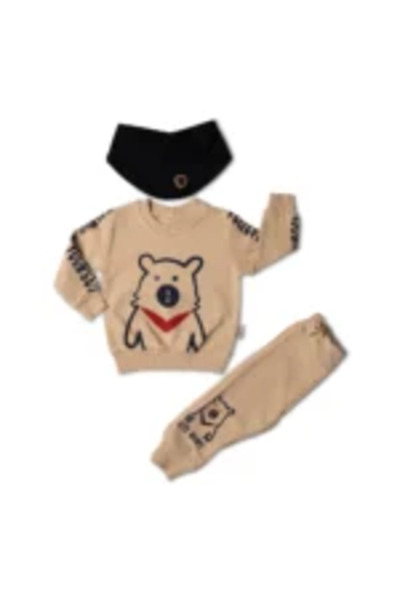 Mamboo Baby Tracksuit with Hoodie Without Hood