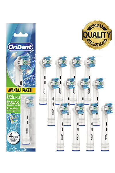 Orident Whitening Pro Oral B Uyumlu 12 Adet Yedek Başlık - Beyazlatma Teknolo...