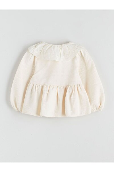 LC Waikiki Lcw Baby Bebe Collar Baby Girl Blouse and Pants 2-Piece Set