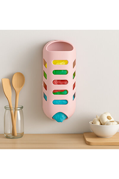 teknotrust Şeffaf ve şık poşetlik, mutfağınıza renk katacak pratik düzenleyici