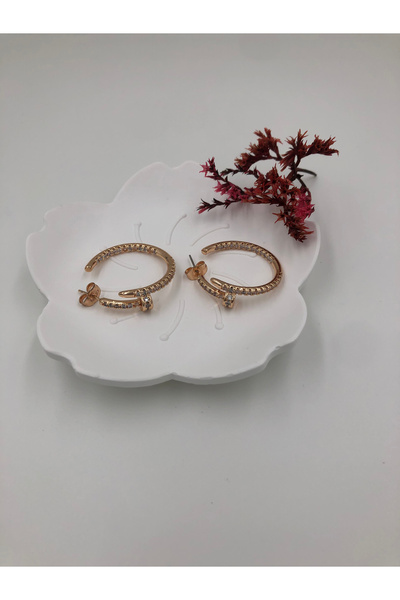 fmaccessoriess Women's Earrings Stainless Steel Color and Size Are Designed in the Description Images Are from the Brand Fmaccesori̇es