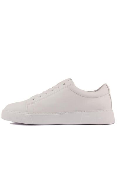 SailLakers - White Leather Lace-Up Men's Casual Shoes 101-1032-He1065