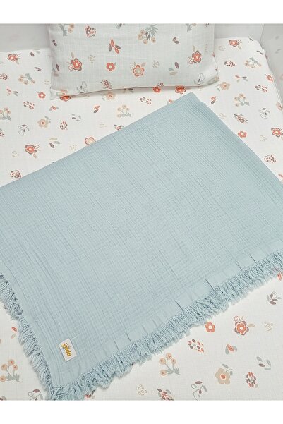 Yada Baby بطانية من قطن الموسلين بنسبة 100% مع شراشف وغطاء وسادة من الموسلين