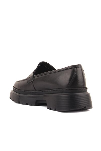 SailLakers - Black Leather Men's Casual Shoes 101-1692-H1308