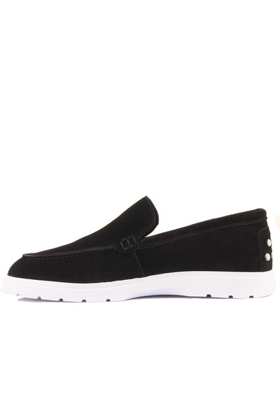 SailLakers - Black Suede Men's Casual Shoes 101-9064-H1364