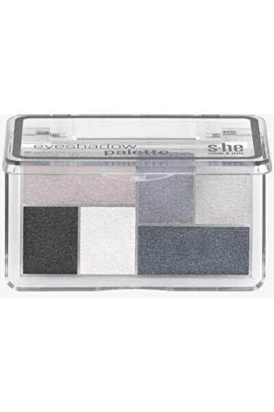 She S-HE Eyeshadow Palette, 009, 6 Colors, Compact Powder, Multicolor, 9g
