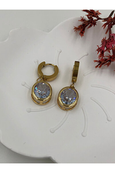 fmaccesories Women's Earrings Stainless Steel Color and Size Are Designed in the Description Images Are from the Brand Fmaccesori̇es