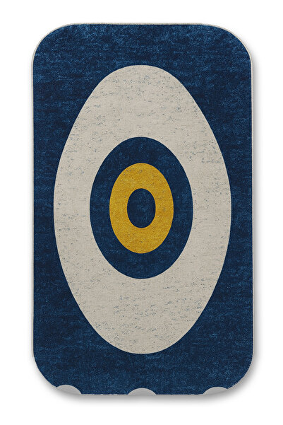 Rugs Modern Halı MOSSO Μπλε Θεματικό Χαλί με Γεωμετρικά Σχέδια και Υφαντή Βάσ...