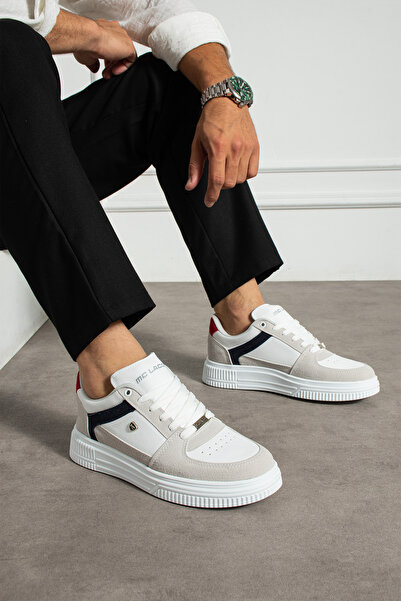 MCLACOS Ανδρικά αθλητικά παπούτσια F51 White Navy Stone Casual Sports Shoes μ...