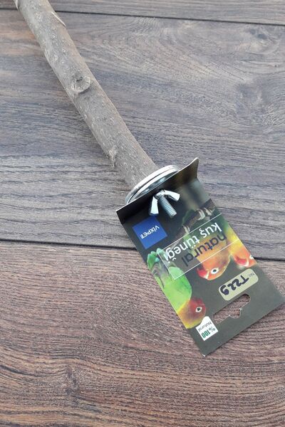 Vixpet Venty 39 cm Natural Parrot Perch Sultan, Monk, Lori, Conure, Senegal, Lovebird, Budgie, Forpus T229