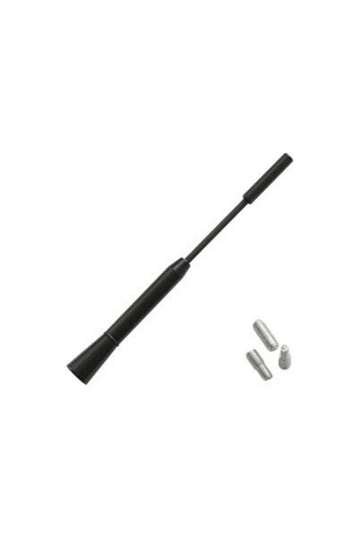 Mega Drive Black Exterior Car Antenna 15.8 cm With 3 Adapters (4-5-6MM)