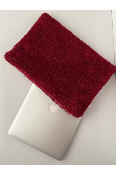 BABY KANGAROO Claret Red Plush Unisex 13-14-15-16 Inch Compatible MacBook Case Notebook Laptop Bag