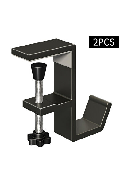 Choice 2 قطعة سوداء 1 خطاف تعليق خالٍ من اللكمات على جانب مكتب الطالب حقيبة ت...