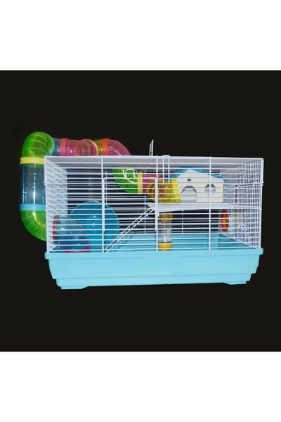 Others قفص هامستر معدن مع ملحقات للعب