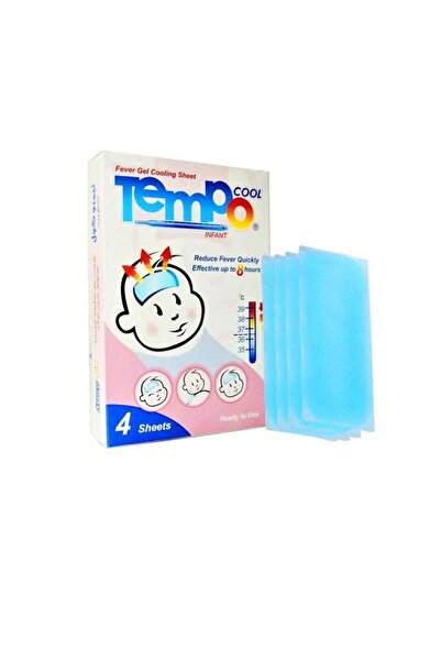 Mascomid TEMPO COOL كمادات جل خافضة للحرارة حديثي الولادة علبة 4قطعة