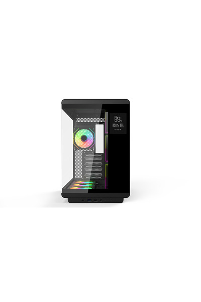 ACER U600BK ATX PC Case, 7 Pre-Installed RGB Fans with Remote Control, Temperature Display