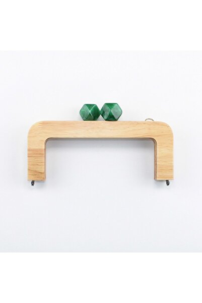 ELİSA Ahşap Çanta Bursu Akrilik Boncuklu