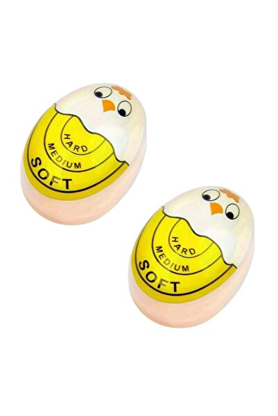 Choice1 مؤشر تغيير اللون الحساس لمؤقت بيض الدجاج الأصفر، قطعتين ونصف، لطهي البيض المسلوق جيدًا