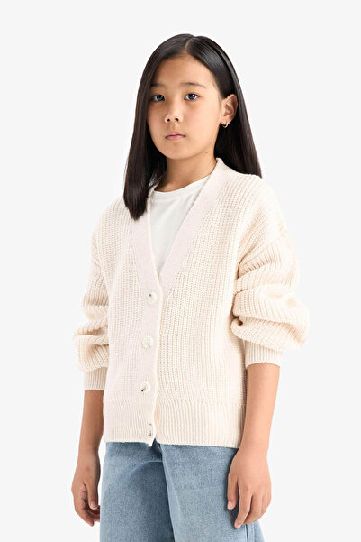 DeFacto Ecru Girl's Cardigan A2298A8/Er105
