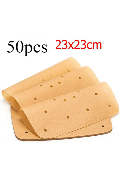 Choice 50 قطعة 23 × 23 سم 50/100 قطعة ورق زبدة مقلاة هوائية مطورة بطانة ورقية للاستخدام مرة واحدة مربعة الشكل