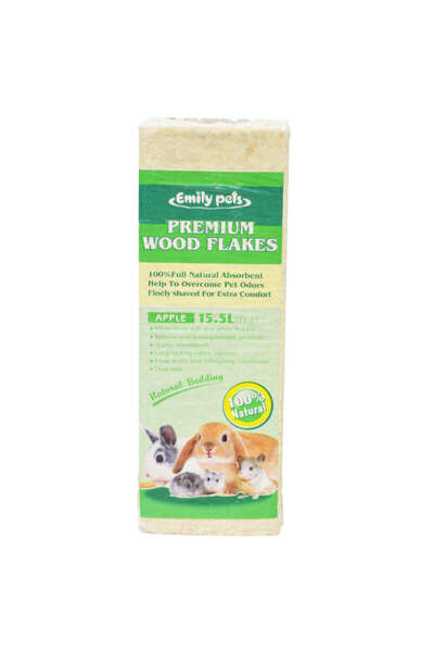 Emili رقائق خشب ممتازة للحيوانات الأليفة برائحة التفاح من إيميلي - 15.5 لتر