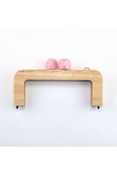 ELİSA Ahşap Çanta Bursu Akrilik Boncuklu