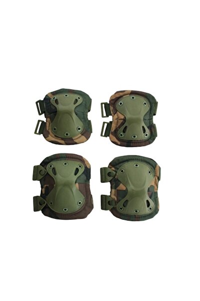 Globalport Retail Set Protectie Genunchiere si Cotiere Army, Camuflaj verde, ...