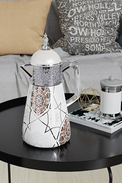 Generic ترمس قهوة/شاي مزخرف (دلة ترمس حرارية).