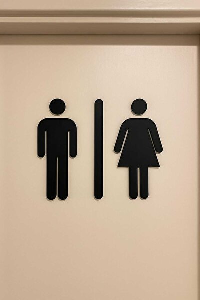 Teber Kalıp 3D Baskı Erkek Kadın Tuvalet Kapı İşareti – WC Kapı Tabelası
