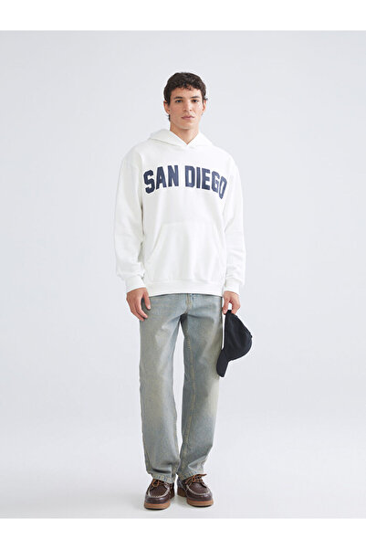 LC Waikiki Блискучі вибори від Shining Store | Чоловічий худі з довгими рукавами та принтом