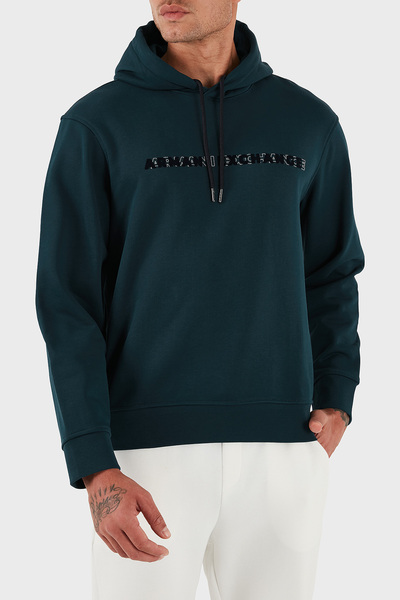 Armani Exchange Logolu % 100 Pamuk Regular Fit Kapüşonlu Sweat Erkek SWEAT XM001380 AF10830 UB022