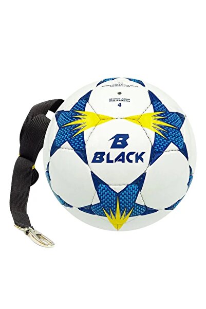 Povit No: 4 Black Snow Sarkaç Topu Kafa Topu 32 Panel El Dikişli Deluxe Pu Malzeme Kafa Topu Futbol Topu