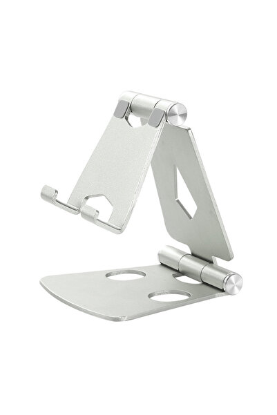Choice حامل قابل للتعديل للهاتف المحمول والكمبيوتر اللوحي من الألومنيوم الفضي...