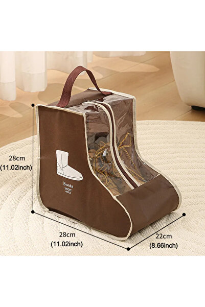 Choice S Brown Waterproof Shoe Storage Bag Portable Dustproof High Heels Shor...