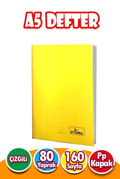 Harika Kitap Pp Cover Wirebound Notebook 80 Sheets |   A5. |   Striped Notebook Small Size