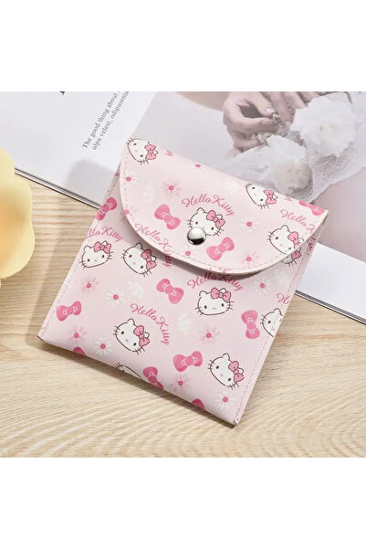 Miniso 01 حقيبة تخزين السدادات القطنية النسائية من Hello Kitty Girl حقيبة فوط...
