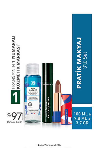 Yves Rocher Pratik Makyaj 3’lü Seti-9916906