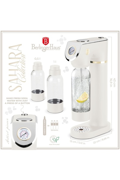 Berlinger Haus Sahara Berlinger Haus BH 8556 carbonated drinks maker, cream