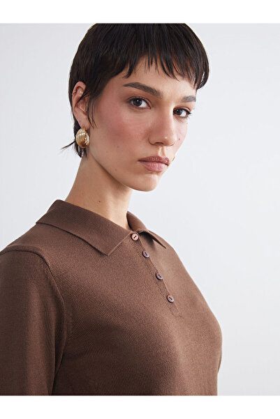 LC Waikiki Sparkling Choices from Shining Store | Polo Neck Women's Knitwear Sweater